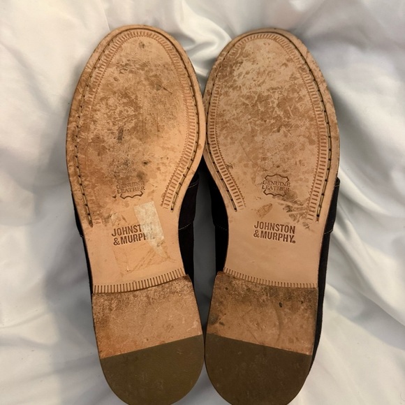 Like New Johnston & Murphy Navy Suede Tassel Kiltie Loafers main image 6